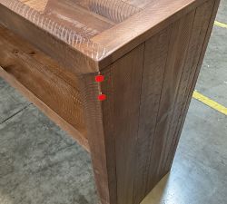 Open Box: Reclaimed Parquet Console Table (52") - Nantucket Brown