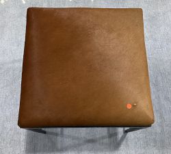 Open Box: Sedona Accent Stool - Antique Brown, Natural Hide in Blonde