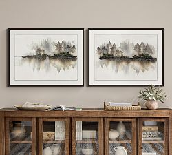 Quietside Pines Framed Print