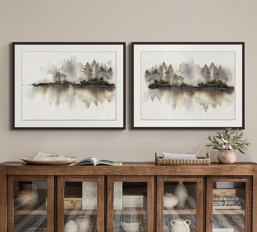 Quietside Pines Framed Print by Pottery Barn