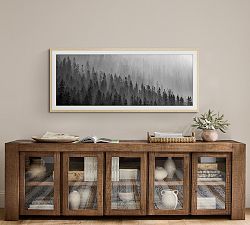 Repetitive Evergreens Framed Print