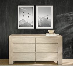 Ski Lift Diagonal Framed Print