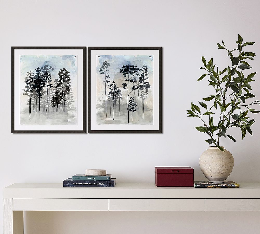 Watercolor Forest Framed Print by Pottery Barn