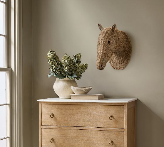 Woven Horsehead Wall Art