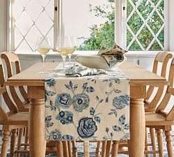 Skye Embroidered Cotton Table Runner
