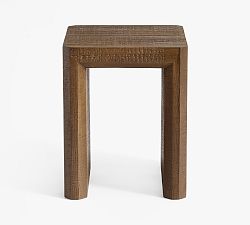 Open Box: Reclaimed Waterfall Square Side Table (16") - Mocha