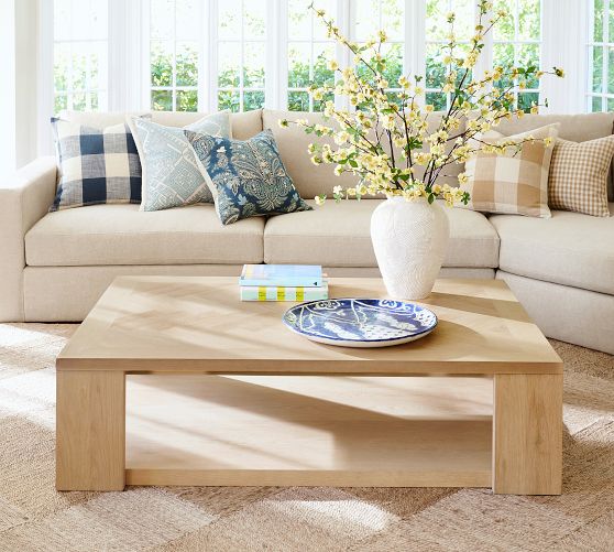 Blair Herringbone Rectangular Grand Coffee Table (60