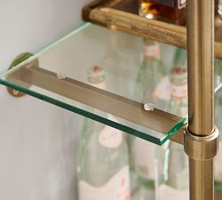Everson Brass Tiered Shelves (36")