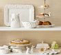 Floral Bunny Stoneware Serving Tray