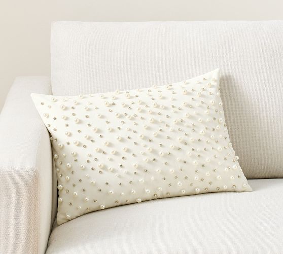 LoveShackFancy Pearl Lumbar Pillow Cover