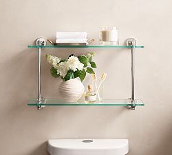 Sansome Glass Double Shelf (24")