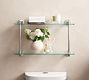 Sansome Glass Double Shelf (24")