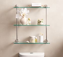 Sansome Glass Triple Shelf (24")