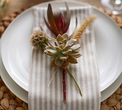 Wheaton Striped Linen/Cotton Napkins - Set of 4