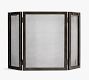 Industrial 48" 3-Panel Fireplace Screen