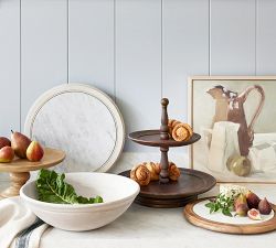 Turned Wood Cake Stand