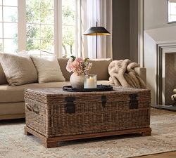 Woven Rattan Trunk (44")