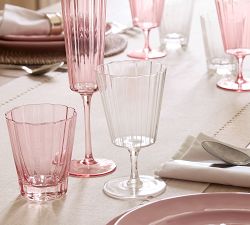 Fluted Glass Goblets - Set of 4