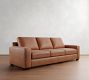 Big Sur Square Arm Leather Sofa (76"-105")