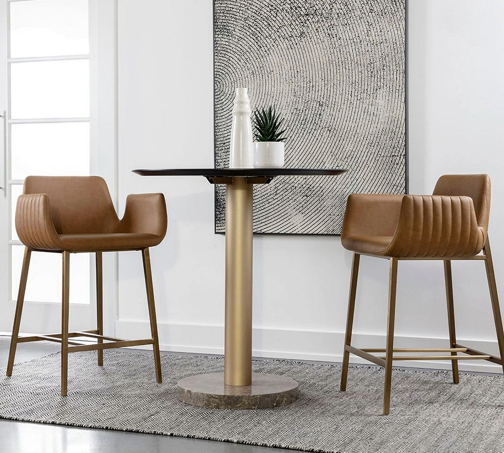 Blair Faux Leather Counter Stool by Pottery Barn