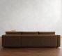 Carmel Wide Arm Leather Return Bumper Sectional (113"&ndash;125")