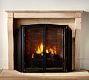 Classic Fireplace Triple Screen Fireplace