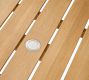 Malibu Teak Rectangular Grand Outdoor Dining Table (98")