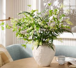 Textured Earthenware Vase