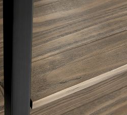 Thorndale Reclaimed Wood Open Bookcase with Drawers (34")