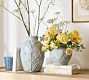 Floral Dusty Blue Vase
