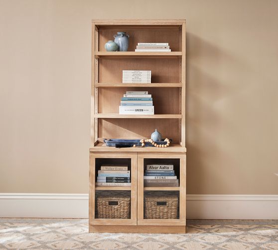 Pacific Glass Cabinet Bookcase (34") by Pottery Barn