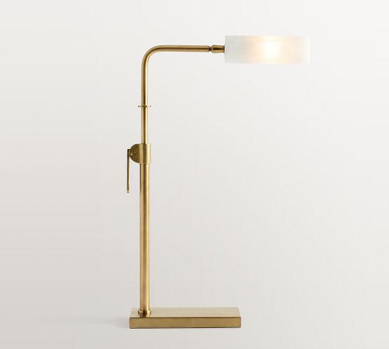 Sherman Alabaster Adjustable Petite Task Table Lamp (21") by Pottery Barn