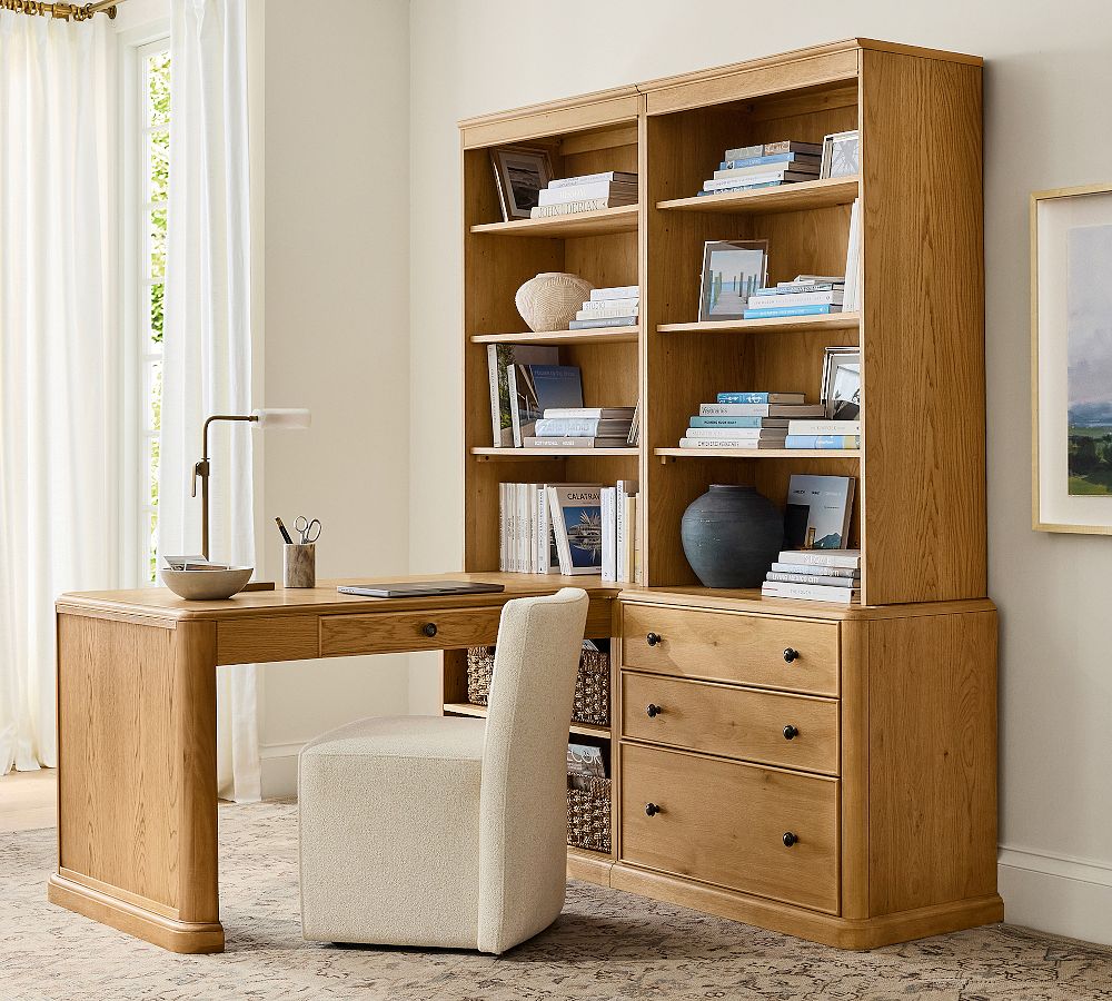 Hartford Peninsula Desk with Storage (68”) by Pottery Barn