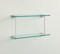 Sansome Glass Double Shelf (24")