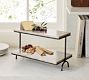 Handcrafted Beige Marble Tiered Stand