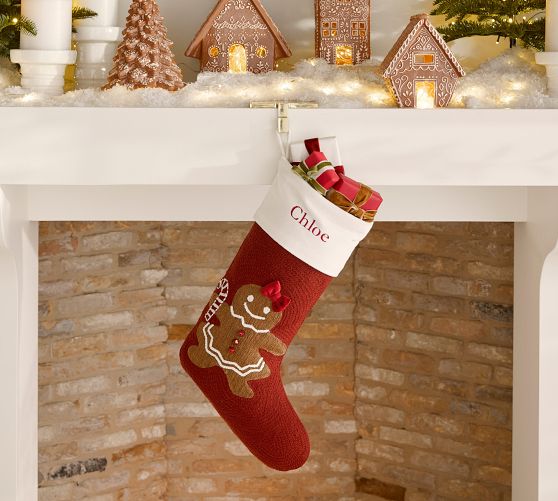 Ms. Spice Gingerbread Crewel Stocking