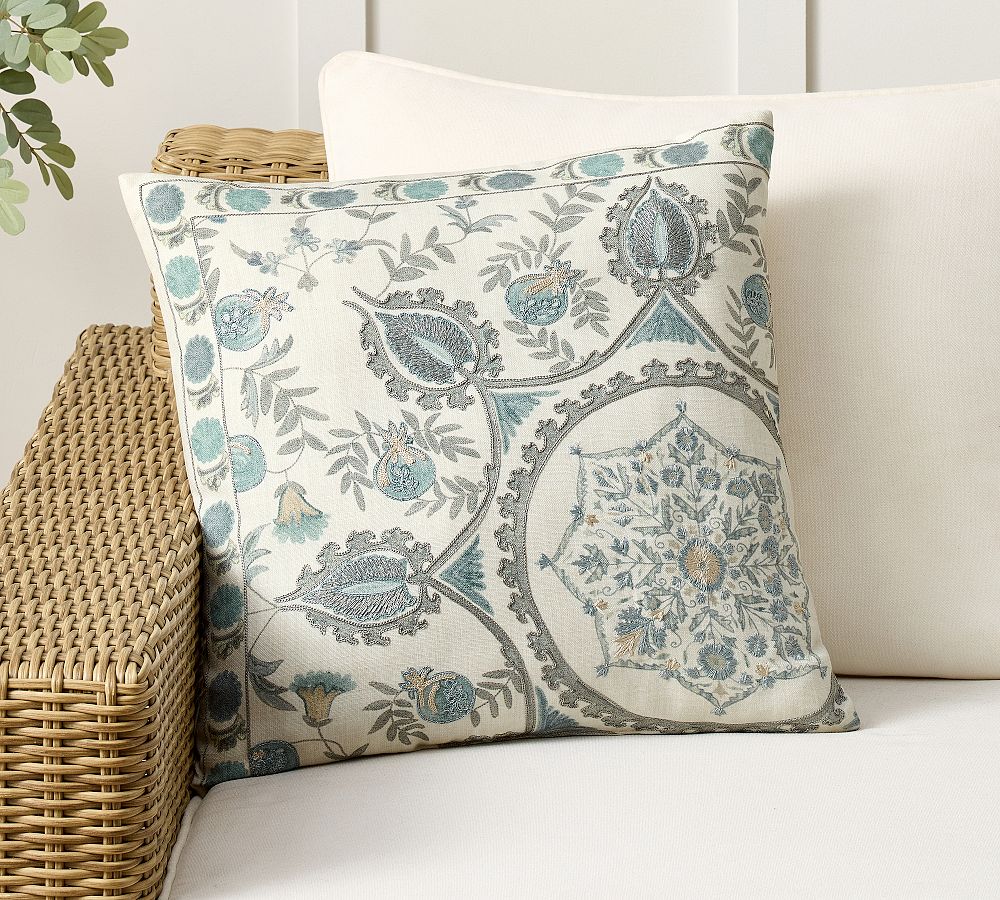 Pottery Barn Lilah Suzani Lumbar Pillow