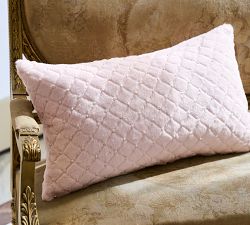 LoveShackFancy Faux Fur Pearl Lumbar Pillow Cover