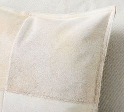 Pieced Hide Pillow Cover