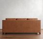 Cameron Slope Arm Leather Sofa (62"&ndash;97")