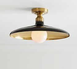 Farmhouse Metal Flush Mount (18")
