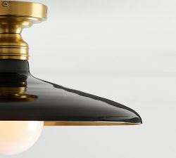 Farmhouse Metal Flush Mount (18")