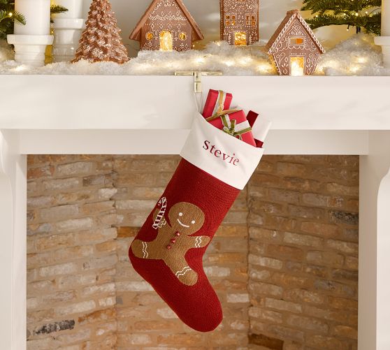 Mr. Spice Gingerbread Crewel Stocking