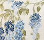 Wisteria Floral Embroidered Pillow