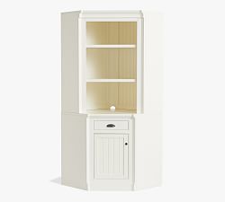 Aubrey Corner Bookcase with Storage Cabinet (49.5")​