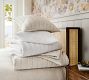 European Flax Linen Cotton Channel Stitch Quilted Sham