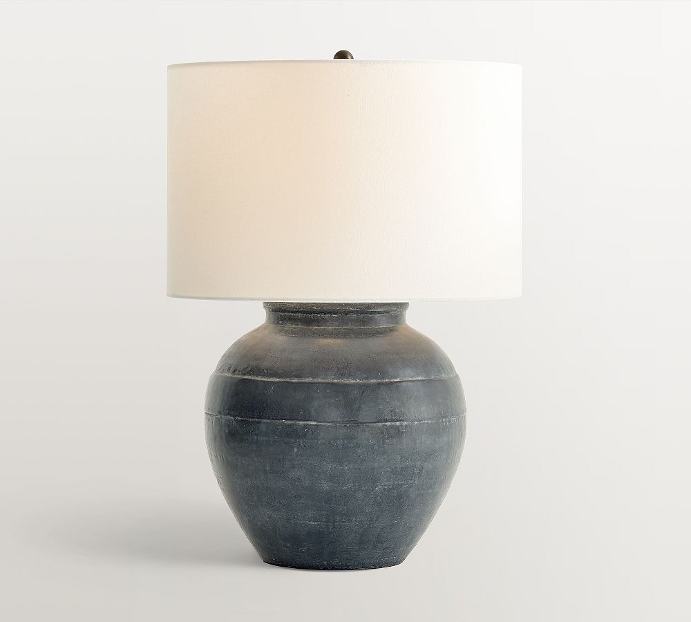 Faris Ceramic Table Lamp (16"-23") by Pottery Barn