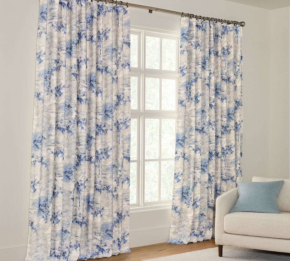 Jardin Toile Blackout Curtain by Pottery Barn