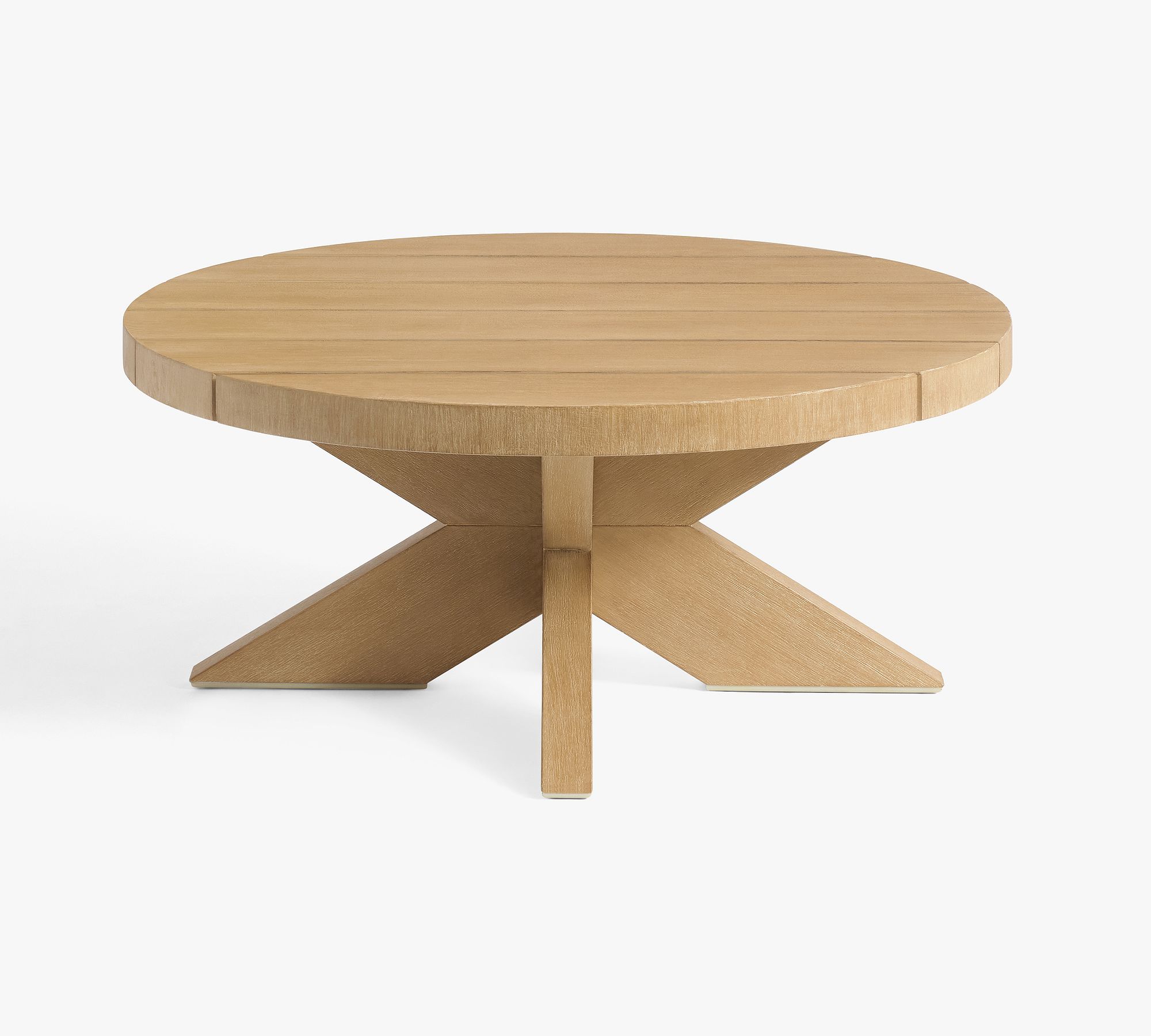 Modern Farmhouse Round Outdoor Coffee Table (40")