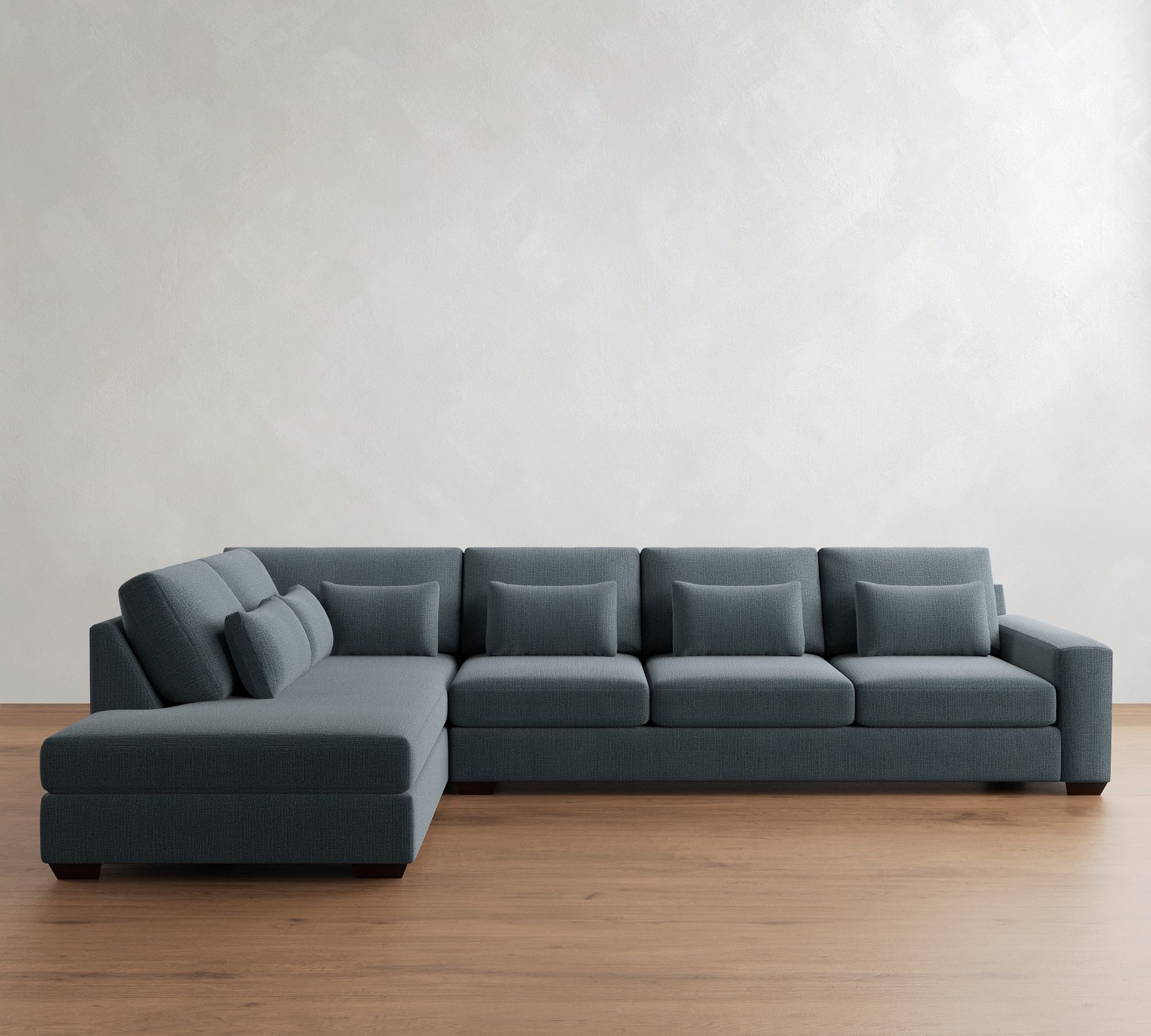 Big Sur Square Arm Deep Seat Return Bumper Sectional (120"&ndash;152") - thumbnail 2